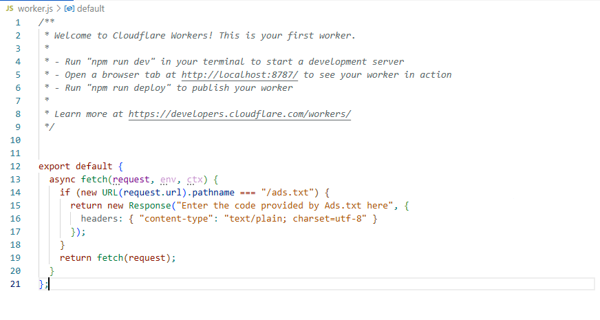 code editor