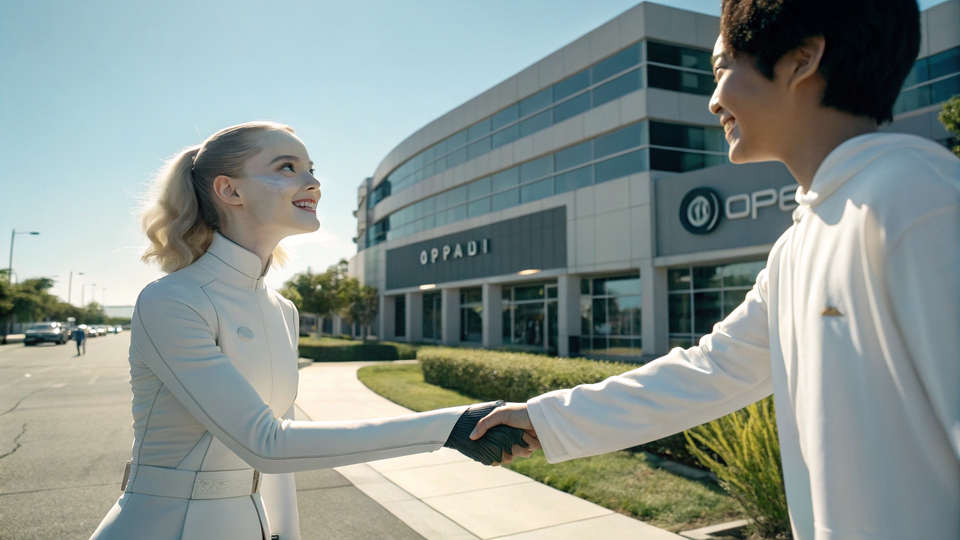 AI shaking hands