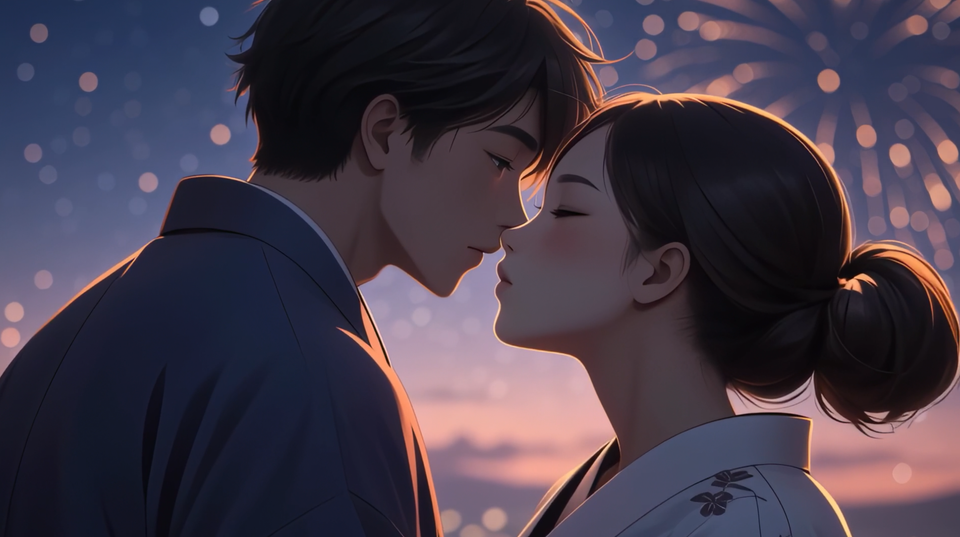Fireworks Kiss
